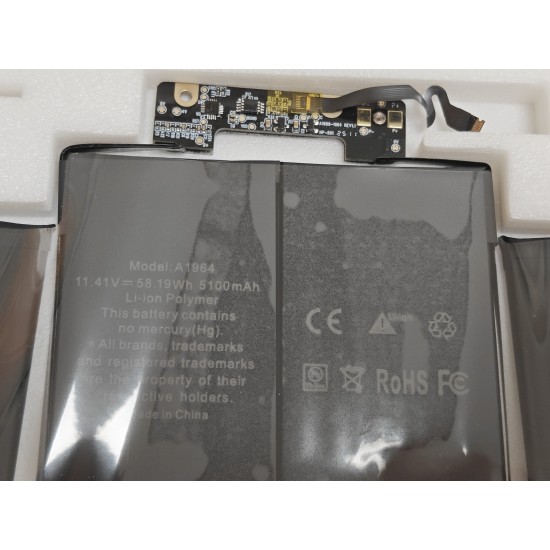 Baterie compatibila Laptop, MacBook Pro Retina 13 A2251, model A1964, 11.41V, 5100mAh, 58.19Wh