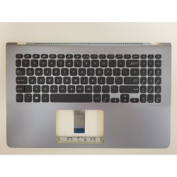 Carcasa superioara cu tastatura palmrest Laptop, Asus, VivoBook 15 S530U, S530UA, S530UF, S530UN, S530F, S530FA, S530FN, 90NB0I94-R32UK0, 13NB0IA4AP0321, FBXKJ006010, X530UA-1D, iluminata, gri, layout US/UK