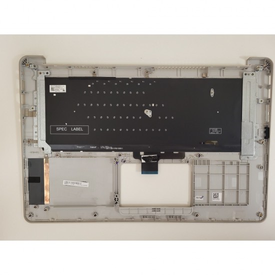 Carcasa superioara cu tastatura palmrest Laptop, Asus, VivoBook 15 S510Q, S510QA, 90NB0FM1-R30281, 39XKGTCJN10, X510UQ-1A, iluminata, aurie, layout UK