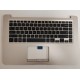 Carcasa superioara cu tastatura palmrest Laptop, Asus, VivoBook 15 S510Q, S510QA, 90NB0GS1-R31590, 39XKGTCJN00000ZA, aurie, layout US