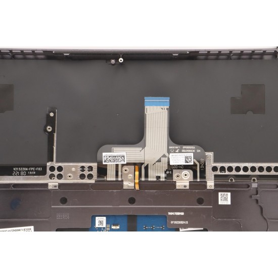 Carcasa superioara cu tastatura palmrest Laptop, Lenovo, Yoga Slim 7 ProX 14ARH7 Type 82TL, 5CB1J36004, 5CB1J37023, iluminata, Storm Grey, layout US