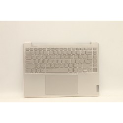 Carcasa superioara cu tastatura palmrest Laptop, Lenovo, IdeaPad Yoga 9 14IAP7 Type 82LU, 5CB1H23744, AM2BY000400, iluminata, Oatmeal, layout US