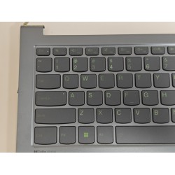 Carcasa superioara cu tastatura palmrest Laptop, Lenovo, Yoga Slim 7 Pro 14IAH7 Type 82UT, 5CB1J30910, AM2KF000520, ET2KF000600, AM2KF000600, iluminata, albastra, layout US