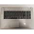 Carcasa superioara cu tastatura palmrest Laptop, Asus, K751L, K751LA, K751LAB, K751LB, K751LD, K751LDB, K751LJ, 90NB08D5-R31UI0, 13NB04I5P01011, 13N0-TYA0211, X751LJ-3C, argintie, layout US