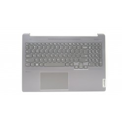 Carcasa superioara cu tastatura palmrest Laptop, Lenovo, IdeaPad 5 Pro 16IAH7 Type 82SK, 5CB1J08850, HQ20721720000, HQ20901841000, S570C-B, iluminata, Storm Grey, layout US