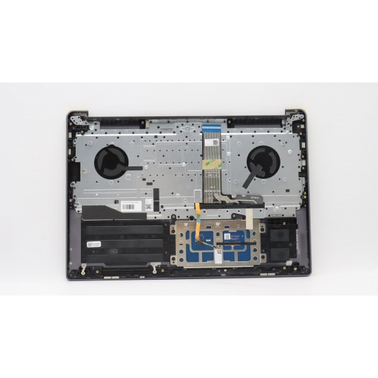 Carcasa superioara cu tastatura palmrest Laptop, Lenovo, IdeaPad 5 Pro 16IAH7 Type 82SK, 5CB1J08850, HQ20721720000, HQ20901841000, S570C-B, iluminata, Storm Grey, layout US