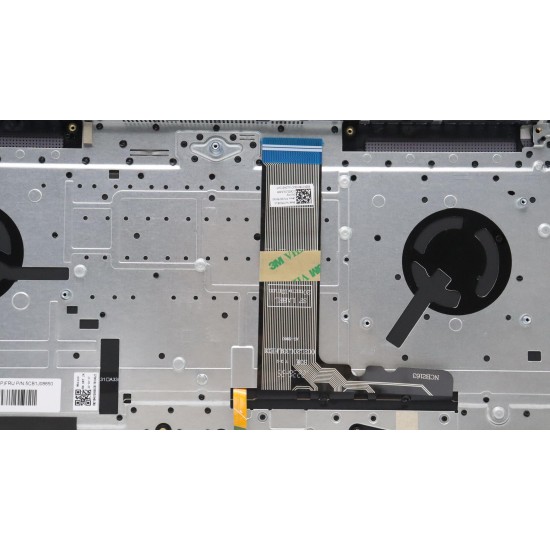 Carcasa superioara cu tastatura palmrest Laptop, Lenovo, IdeaPad 5 Pro 16IAH7 Type 82SK, 5CB1J08850, HQ20721720000, HQ20901841000, S570C-B, iluminata, Storm Grey, layout US