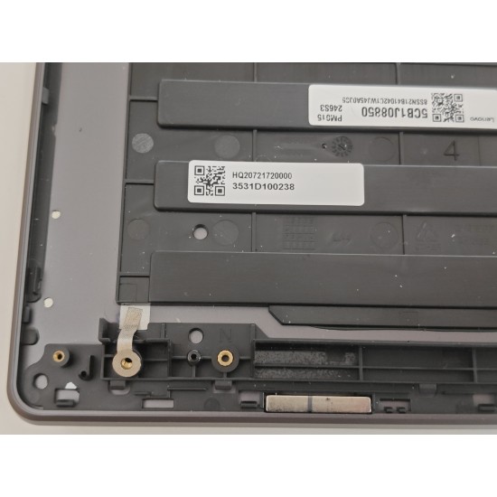 Carcasa superioara cu tastatura palmrest Laptop, Lenovo, IdeaPad 5 Pro 16IAH7 Type 82SK, 5CB1J08850, HQ20721720000, HQ20901841000, S570C-B, iluminata, Storm Grey, layout US