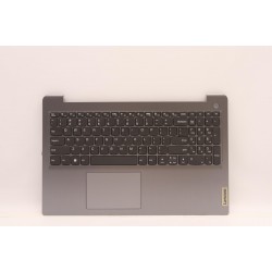 Carcasa superioara cu tastatura palmrest Laptop, Lenovo, IdeaPad 3 15ABA7 Type 82RN, 82T8, 5CB1H78294, AP2JD000330, EC2JD000210, AM2JD000310, JS578, iluminata, Artic Grey, layout US