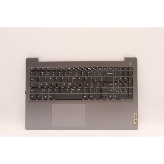 Carcasa superioara cu tastatura palmrest Laptop, Lenovo, IdeaPad 3 15ABA7 Type 82RN, 82T8, 5CB1H78294, AP2JD000330, EC2JD000210, AM2JD000310, JS578, iluminata, Artic Grey, layout US