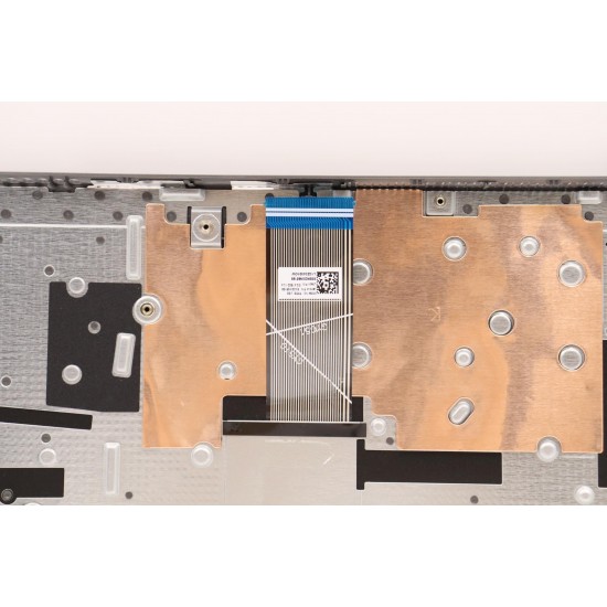 Carcasa superioara cu tastatura palmrest Laptop, Lenovo, IdeaPad 3 15ABA7 Type 82RN, 82T8, 5CB1H78294, AP2JD000330, EC2JD000210, AM2JD000310, JS578, iluminata, Artic Grey, layout US