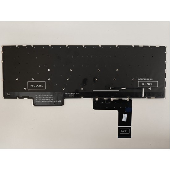 Tastatura Laptop, Lenovo, Legion Slim 5 16ARP9 Type 83EX, iluminata, neagra, layout US