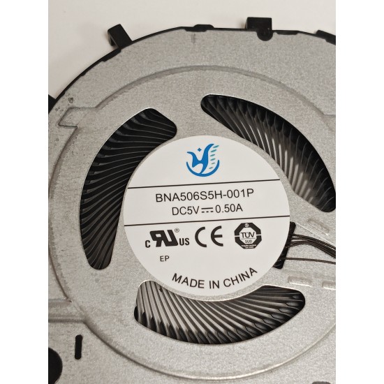 Cooler Laptop, Lenovo, IdeaPad Slim 5 13ARP10 Type 83J2, 5F10S14191, 5F10S14192, BNA506S5H-001P, HYM023.100ZC.0001A01, 5V, 0.50A