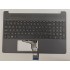 Carcasa superioara cu tastatura palmrest Laptop, HP, 15S-FQ, TPN-Q222, FA0P5002010, iluminata, gri, layout US