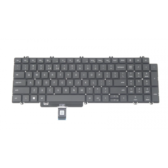 Tastatura Laptop, Dell, Precision 3560, 3561, 3570, 3571, 3580, 3581, PWKC3, 0PWKC3, neagra, layout US