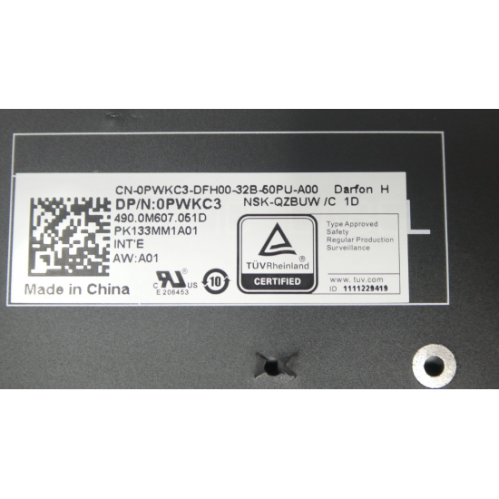 Tastatura Laptop, Dell, Precision 3560, 3561, 3570, 3571, 3580, 3581, PWKC3, 0PWKC3, neagra, layout US