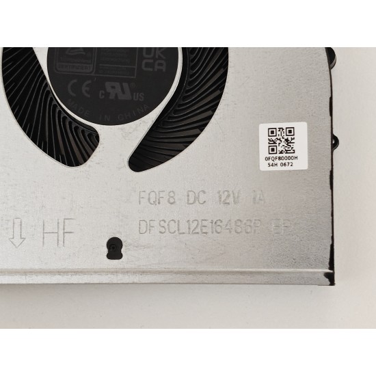 Set coolere Laptop Gaming, Lenovo, Legion Pro 7 16ARX8H Type 82WS, 5H40S20993, 5H40S20994, DFSCL12E06486P-FQF7, 0FQF70000H, DFSCL12E16486P-FQF8, 0FQF80000H, 12V, 1A