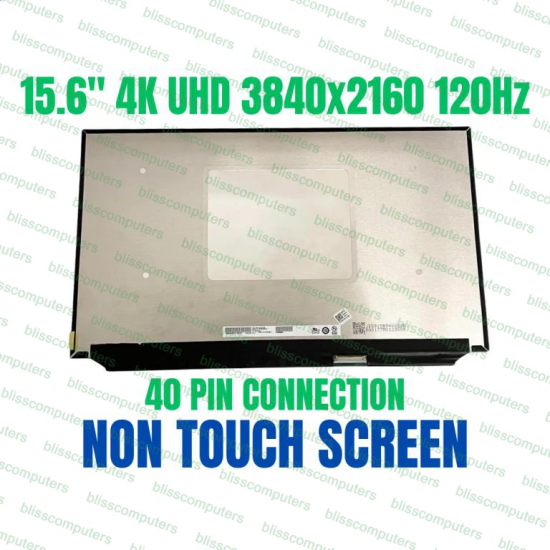 Display Laptop Gaming, Asus, ROG Zephyrus G15 GA551Q, GA551QS, 18010-15617700, B156ZAN05.1, 15.6 inch, LED, UHD, 4K, 3840x2160, IPS, 120Hz, 40 pini