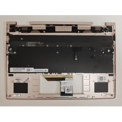 Carcasa superioara cu tastatura palmrest Laptop, HP, Spectre X360 13-AE, 13T-AE, TPN-Q199, L07275-001, L07275-B31, KEQ4AX33TATP30, iluminata, auriu roz, layout US
