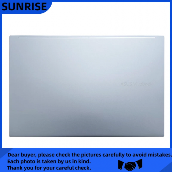 Capac Display OLED Laptop, Asus, VivoBook 15 F513E, F513EA, F513EP, F513I, F513IA, 90NB0R32-R7A033, 13N1-BAA1221, argintiu