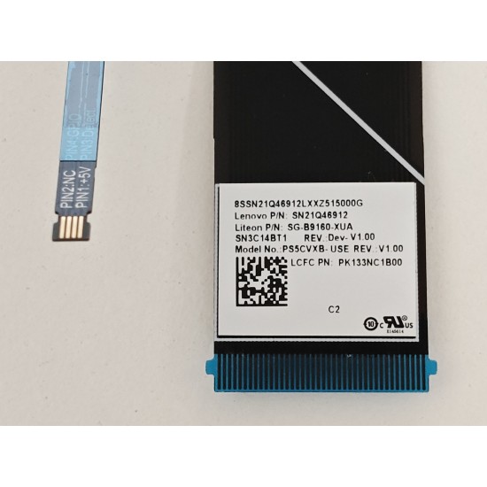 Tastatura Laptop, Lenovo, Yoga Pro 9 16IMH9 Type 83DN, iluminata, albastra, layout US