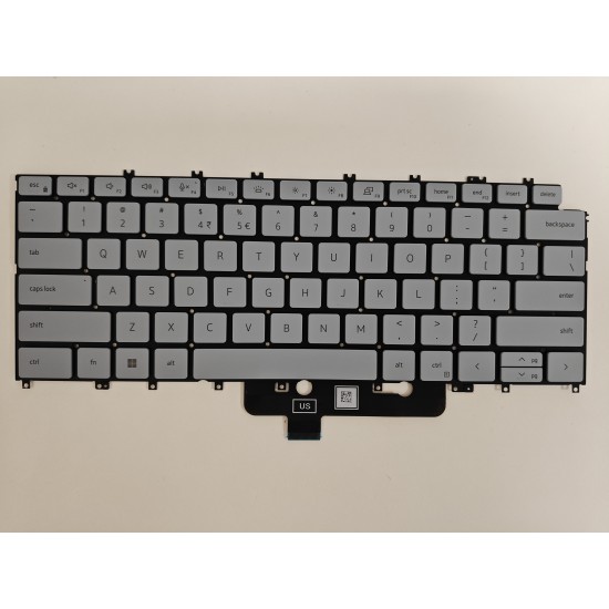 Tastatura Laptop, Dell, XPS 13 9315, P153G, P153G001, iluminata, albastru deschis, layout US