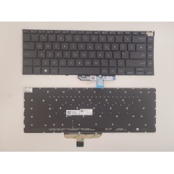 Tastatura Laptop, Asus, ZenBook 14X UN5401R, UN5401RA, UN5401Q, UN5401QA, iluminata, gri inchis, layout US