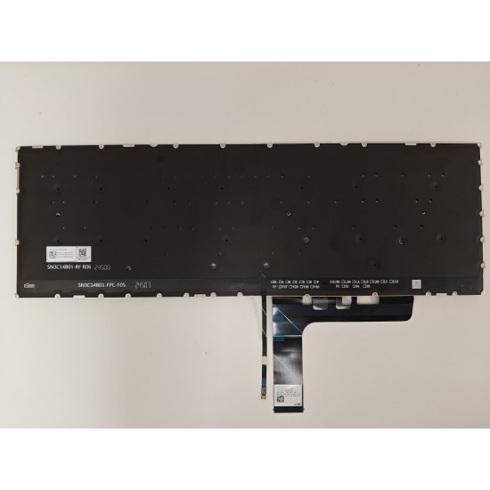 Tastatura Laptop, Lenovo, Yoga Pro 9 16IRP8 Type 83BY, iluminata, albastra, layout UK