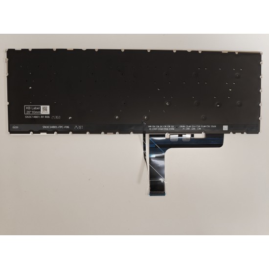 Tastatura Laptop, Lenovo, Yoga Pro 9 16IPH11 Type 83SF, iluminata, gri, layout US