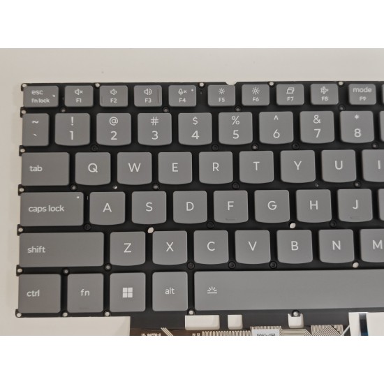 Tastatura Laptop, Lenovo, Yoga Pro 9 16IPH11 Type 83SF, iluminata, gri, layout US