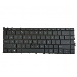 Tastatura Laptop, HP, EliteBook 745 G8, iluminata, cu point sticker, layout US