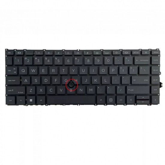 Tastatura Laptop, HP, EliteBook 745 G8, iluminata, cu point sticker, layout US