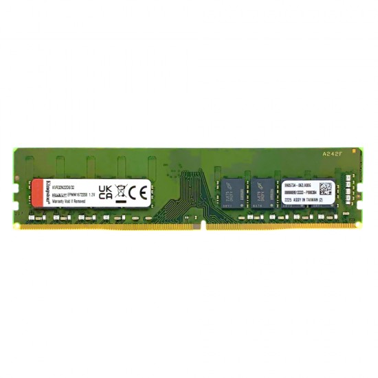 Memorie PC Desktop Kingston ValueRAM, 32GB, DDR4, 1Rx16, 3200Mhz, CL22, 1.2V, KVR32N22D8/32, PC4-25600, DIMM, Non-ECC, 288Pin