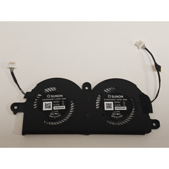 Set coolere Laptop, Dell, XPS 13 9370, P82G, P82G001, 980WH, 0980WH, EG50040S1-CP91-S9A, 5V, 0.27A