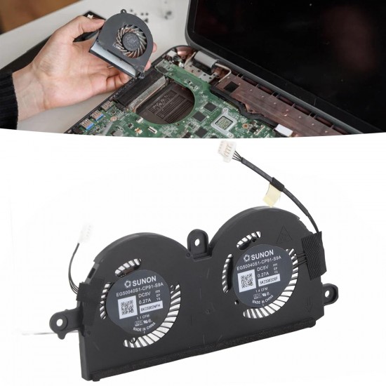 Set coolere Laptop, Dell, XPS 13 9370, P82G, P82G001, 980WH, 0980WH, EG50040S1-CP91-S9A, 5V, 0.27A