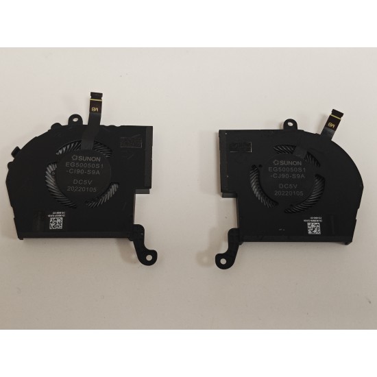 Set coolere Laptop, Dell, Alienware X14 R1, P150G, P150G001, P150G002, P150G003, 0005GP, 0N2MWW, EG50050S1-CJ90-S9A, DC28000YBS0, EG50050S1-CI90-S9A, DC28000YAS0, ND75C85-21F01, DC28000YBD0, ND75C86-21F02, DC28000YAD0, 5V, 0.45A, 2.25W