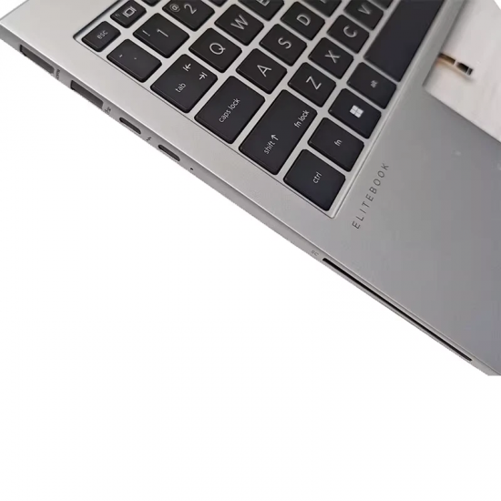 Carcasa superioara cu tastatura palmrest Laptop, HP, EliteBook 830 G11, 835 G11, N92331-001, N92331-B31, 6070B2224301, iluminata, argintie, layout US