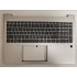 Carcasa superioara cu tastatura palmrest Laptop, HP, EliteBook 665 G11, N95987-001, 3AD520000, 3BD520000, iluminata, argintie, layout US