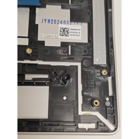 Carcasa superioara cu tastatura palmrest Laptop, HP, EliteBook 665 G11, N95987-001, 3AD520000, 3BD520000, iluminata, argintie, layout US