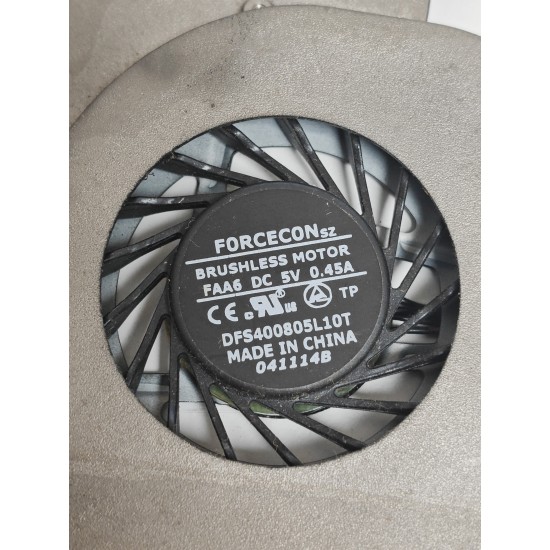 Cooler cu radiator Laptop, Dell, XT3 Tablet, H1GH8, 0H1GH8, DFS400805L10T-FAA6, 6043B0098402, 5V, 0.45A