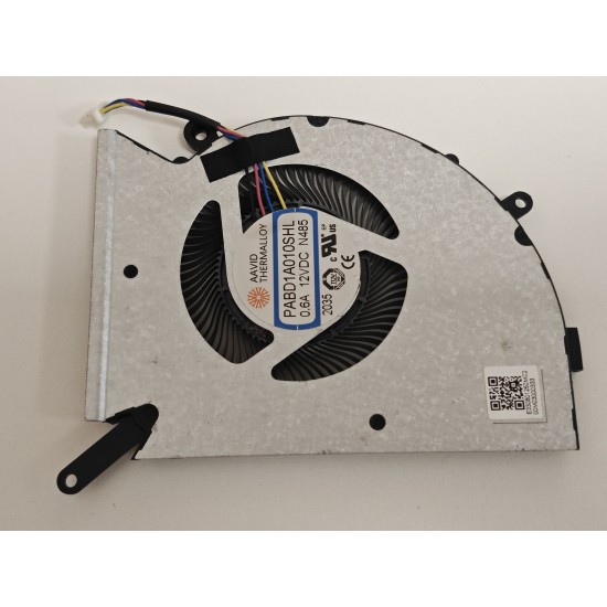 Cooler procesor Laptop Gaming, MSI, GS77 Sealth 12UE, 12UH, 12UHS, 12UG, 12UGS, MS-17P1, PABD1A010SHL-N485, E330801250MC2, 12V, 0.6A, CPU