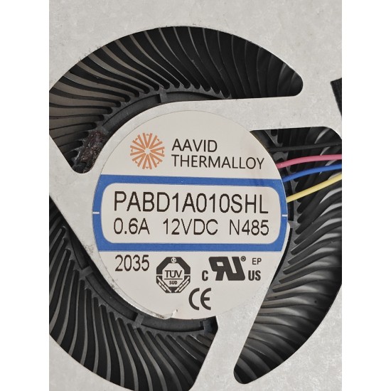 Cooler procesor Laptop Gaming, MSI, GS77 Sealth 12UE, 12UH, 12UHS, 12UG, 12UGS, MS-17P1, PABD1A010SHL-N485, E330801250MC2, 12V, 0.6A, CPU