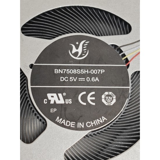 Cooler placa video Laptop, Lenovo, ThinkBook 5F10S14151, 5F10S14152, 5F10S14170, 5F10S14284, 5F10S14285, 5F10S14286, BN7508S5H-007P, DC280019ZU0HAY1, 5V, 0.6A, GPU