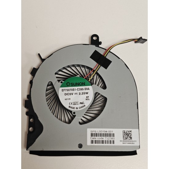 Cooler Laptop, HP, Envy M6-P, 812682-001, 818401-001, 818735-001, EG75070S1-C390-S9A, DC28000G7S0, DFS541105FC0T, DC28000G7F0, 5V, 0.5A