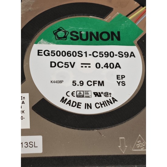 Cooler procesor Laptop, Dell, Precision 5470, P154G, P154G001, P154G002, 3FCRK, 03FCRK, EG50060S1-C590-S9A, DC2800113SL, ND75C89-21F21, DC2800113DL, 5V, 0.4A, CPU