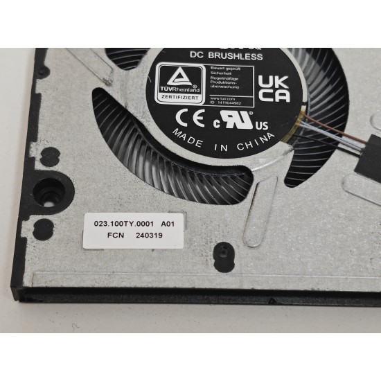 Cooler Laptop, Dell, Latitude 3340, P167G, P167G001, PKD9P, 0PKD9P, DFS5K12B15E6AE-FQ72, 023.100TY.0001, NB700805HHT4B01F52, 023.100TY.0011, 5V, 0.5A