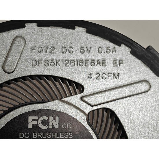 Cooler Laptop, Dell, Latitude 3340, P167G, P167G001, PKD9P, 0PKD9P, DFS5K12B15E6AE-FQ72, 023.100TY.0001, NB700805HHT4B01F52, 023.100TY.0011, 5V, 0.5A