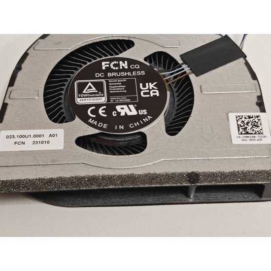 Cooler procesor Laptop, Dell, Inspiron 16 Plus 7630, P125F, P125F004, WMXW4, 0WMXW4, DFS5K12114262C-FQ92, 023.100U1.0001, B6008ASHNF2200TN, 023.100U1.0011, pentru RTX3050/4050, 5V, 0.5A, CPU
