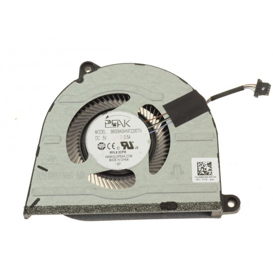 Cooler procesor Laptop, Dell, Inspiron 16 Plus 7630, P125F, P125F004, WMXW4, 0WMXW4, DFS5K12114262C-FQ92, 023.100U1.0001, B6008ASHNF2200TN, 023.100U1.0011, pentru RTX3050/4050, 5V, 0.5A, CPU