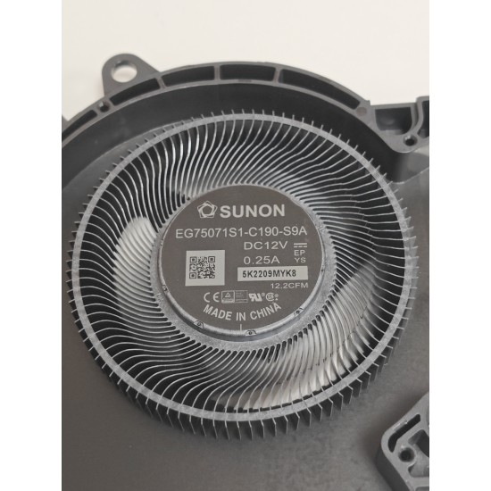 Set coolere Laptop Gaming, Dell, G16 7620, P105F, P105F011, P105F012, XF50C, 0XF50C, EG75071S1-C180-S9A, EG75071S1-C190-S9A, 12V, 0.25A